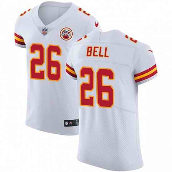 Nike Kansas City Chiefs 26 Le 27Veon Bell White Men Stitched NFL New Elite Jersey